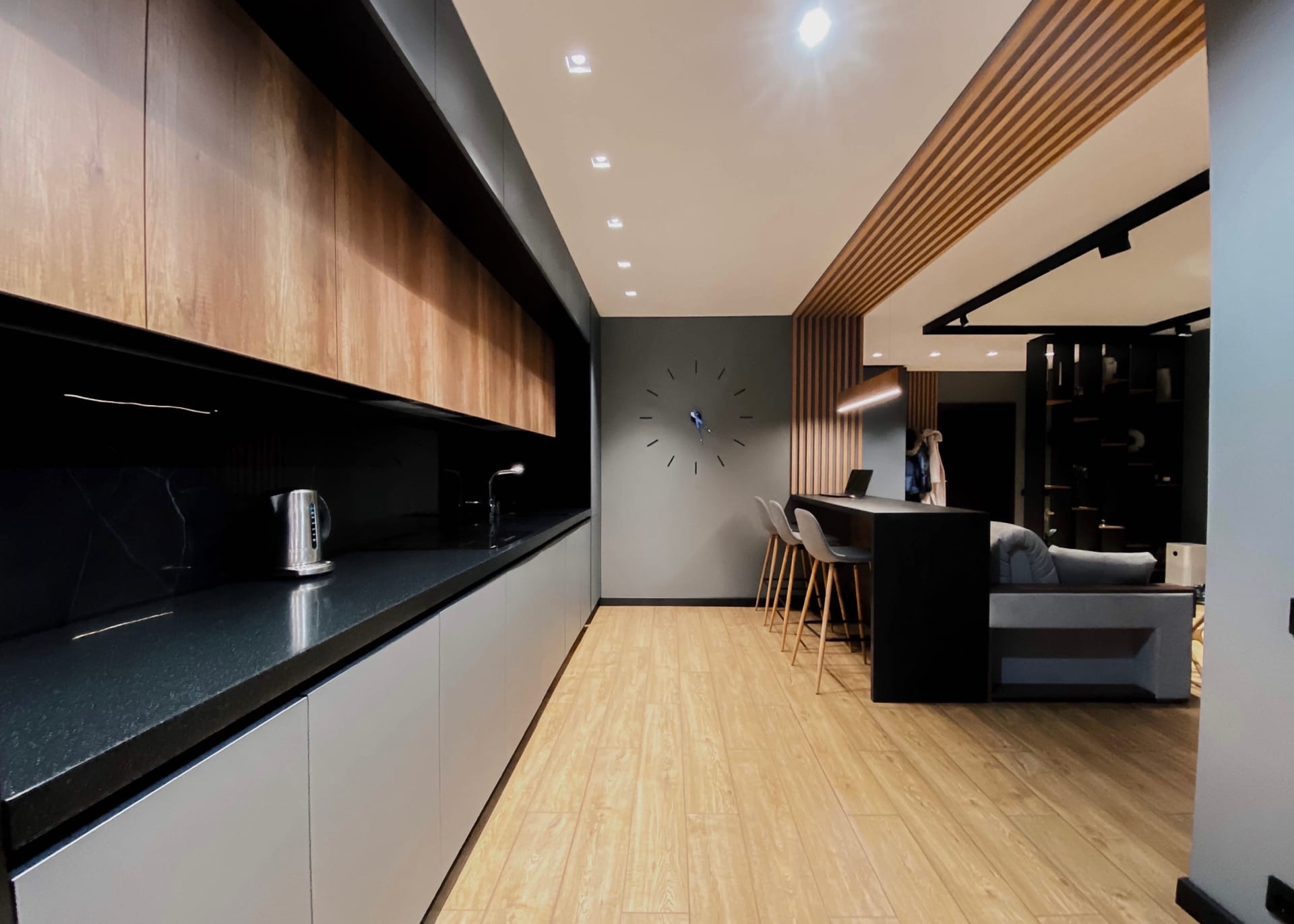 One wall kitchen design - VM Kitchens Dubai